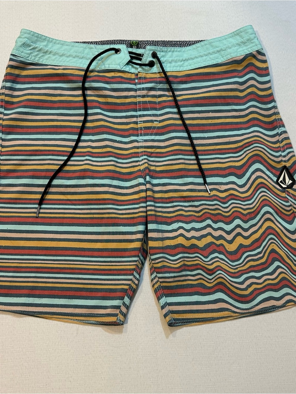 Volcom Stoneys Striped Board Shorts Size 34